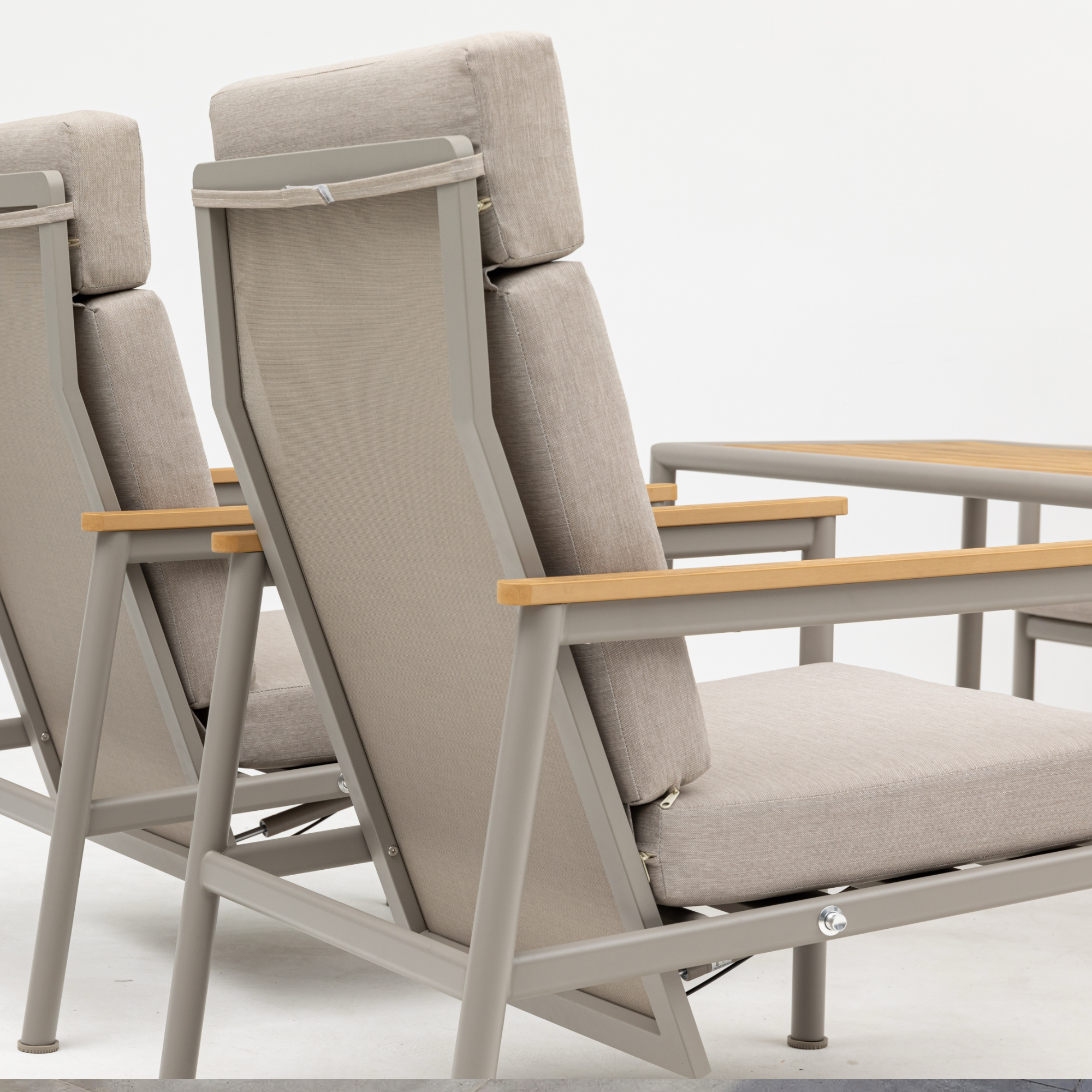 Loungemöbelset 'Move Solea' Aluminium beige 4-teilig