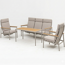 Loungemöbelset 'Move Solea' Aluminium beige 4-teilig