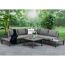 Loungemöbelset 'Miro' Aluminium anthrazit 4-teilig