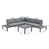 Loungemöbelset 'Miro' Aluminium anthrazit 4-teilig