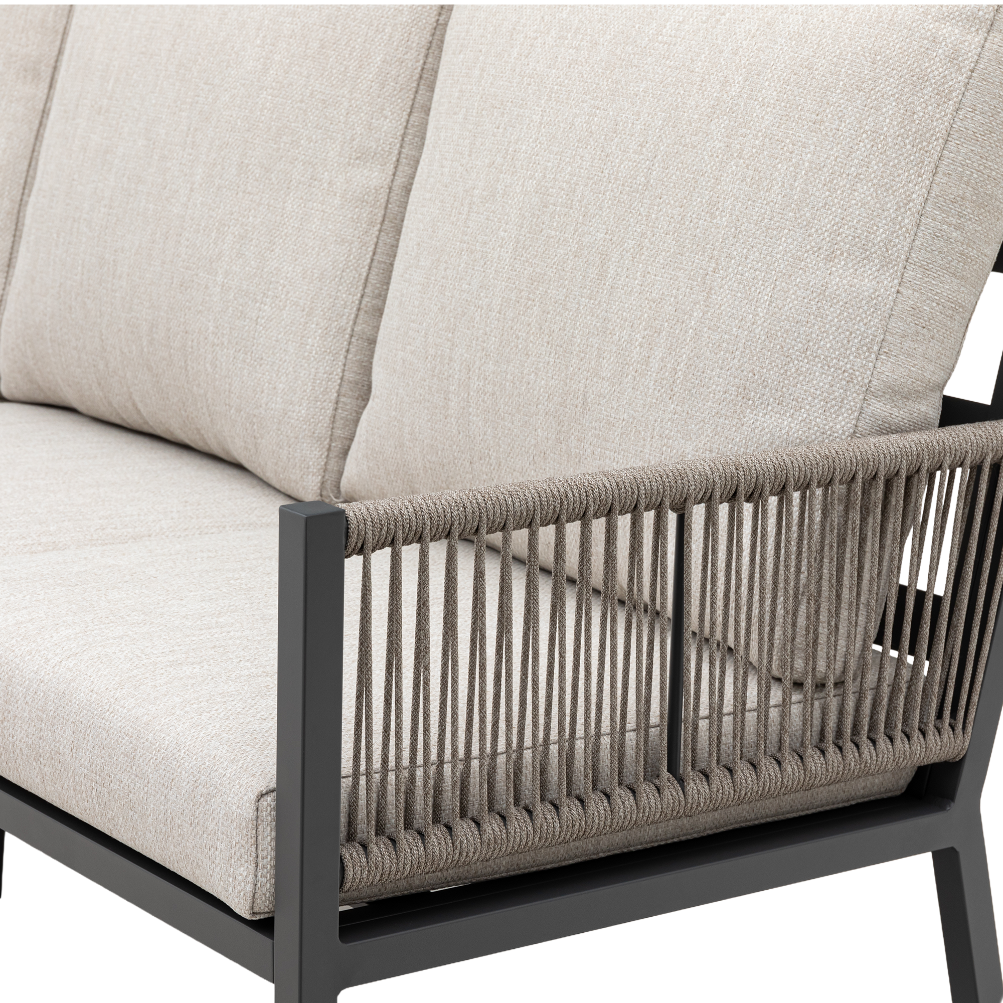 Loungemöbelset 'Terrazza' Aluminium beige 5-teilig