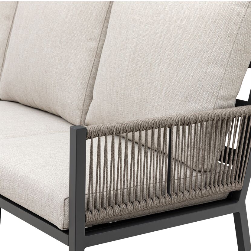 Loungemöbelset 'Terrazza' Aluminium beige 5-teilig