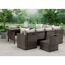 Loungemöbelset 'Monza' Aluminium beige 5-teilig