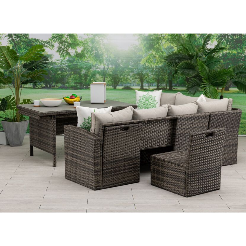 Loungemöbelset 'Monza' Aluminium beige 5-teilig