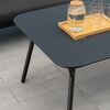 Loungemöbelset 'Lido' Aluminium schwarz 4-teilig