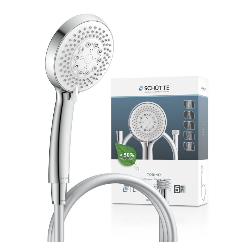 Handbrause-Set 'Torino' chromfarben