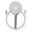 Handbrause-Set 'Torino' chromfarben