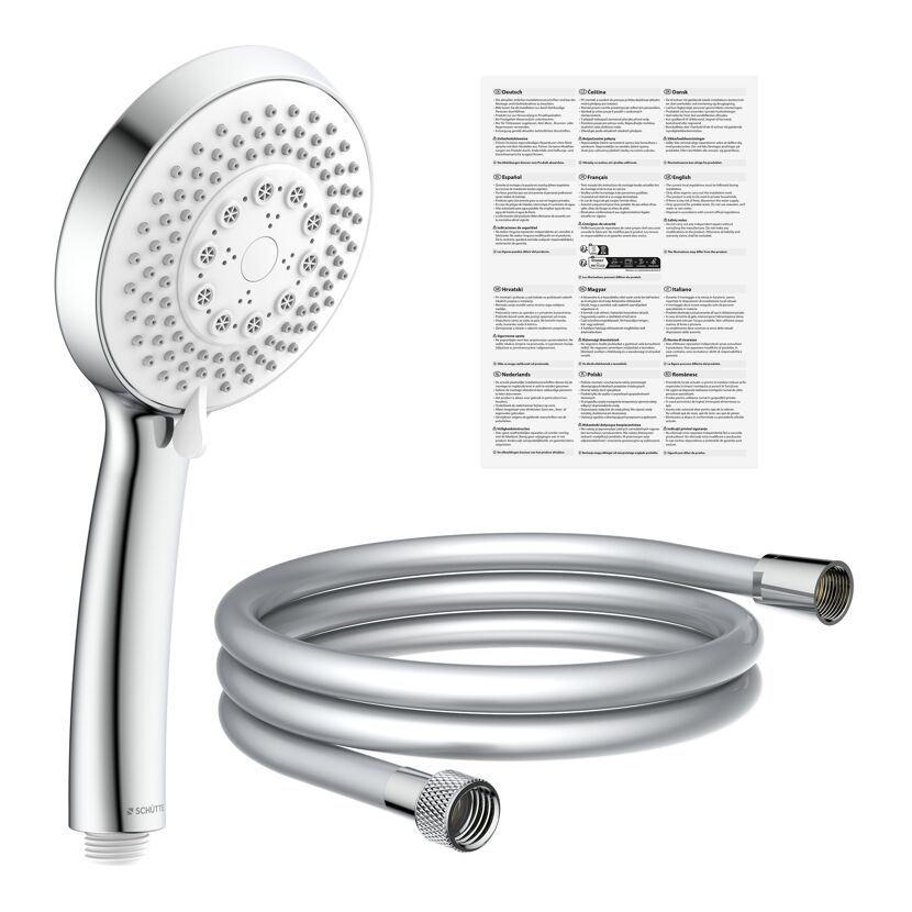 Handbrause-Set 'Torino' chromfarben