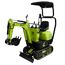 Mini-Bagger-Set 'ZI-MBG600S7' 6,8 kW