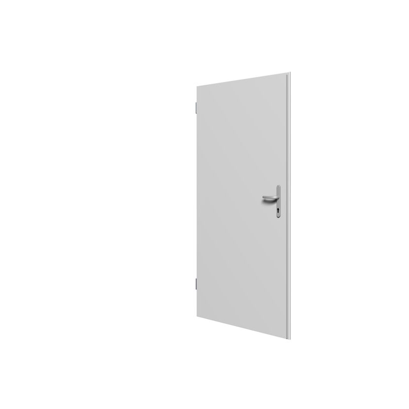 Mehrzwecktür Stahl weiß 875 x 2000 mm links