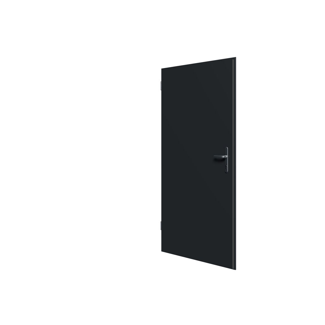 Mehrzwecktür Stahl anthrazit 875 x 2000 mm links