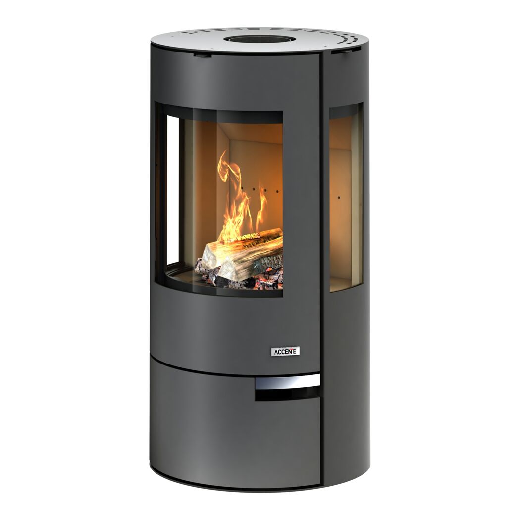 Kaminofen 'Alster Tri' schwarz 11 kW