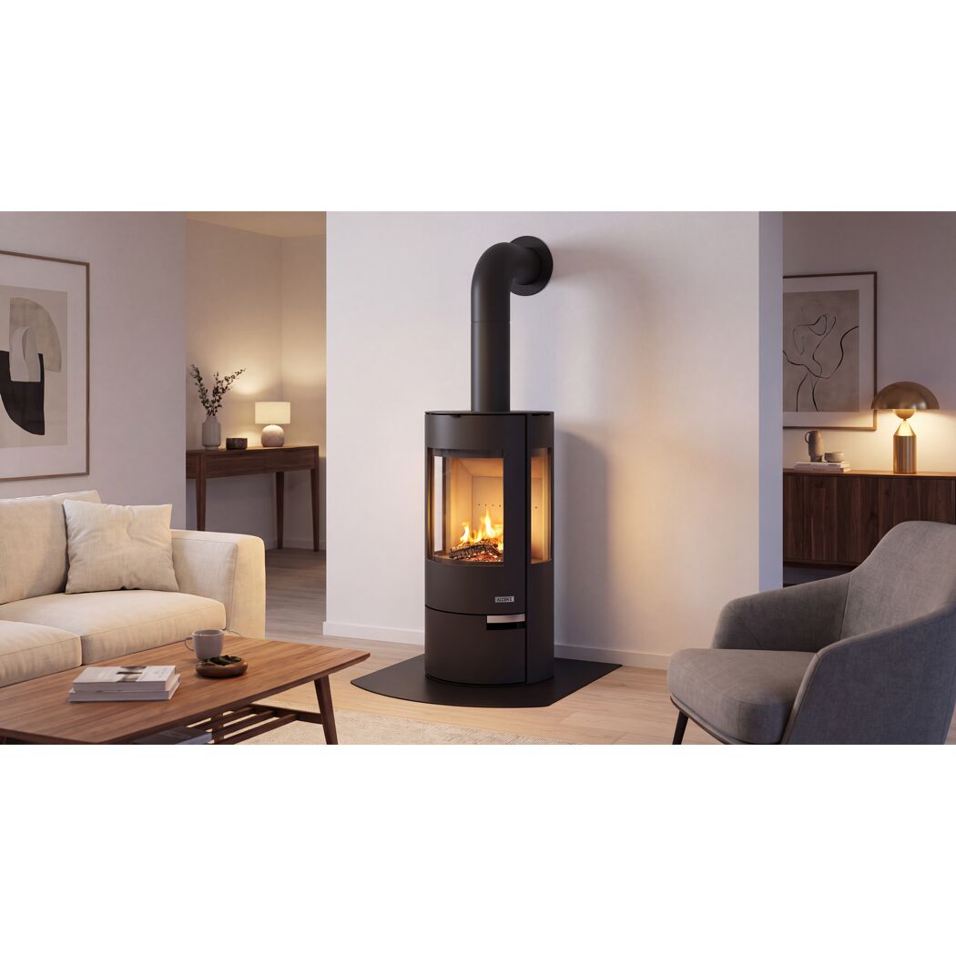 Kaminofen 'Alster Tri' schwarz 11 kW