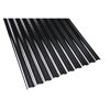 PC-Recyclingwellplatte 'Sinus 76/18' schwarz 120 x 80 x 0,07 cm