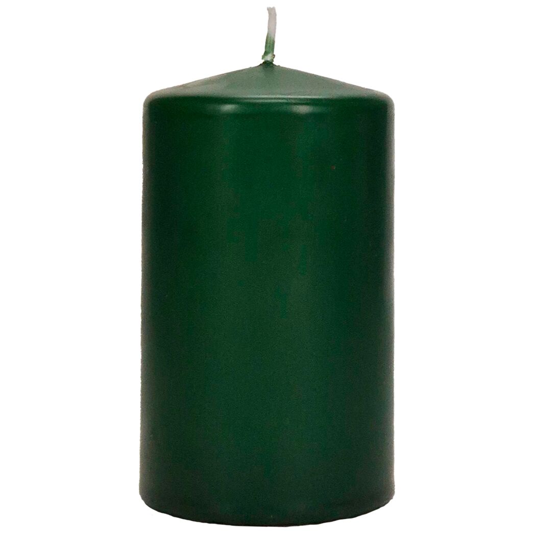 Stumpenkerze 'Classic Safe' dunkelgrün Ø 60 x 100 mm