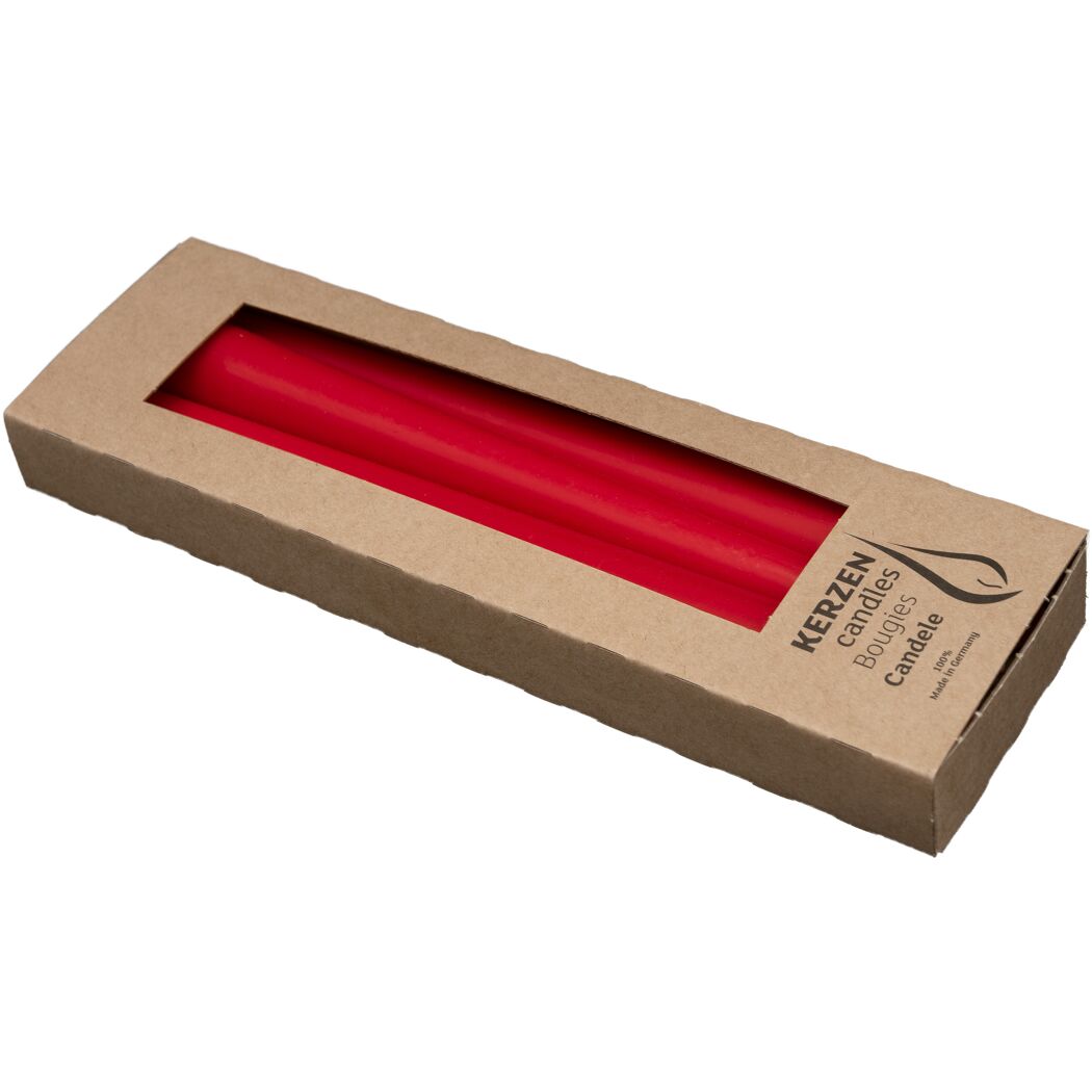 Tafelkerze 'Classic' karminrot Ø 23 x 250 mm 4 Stück