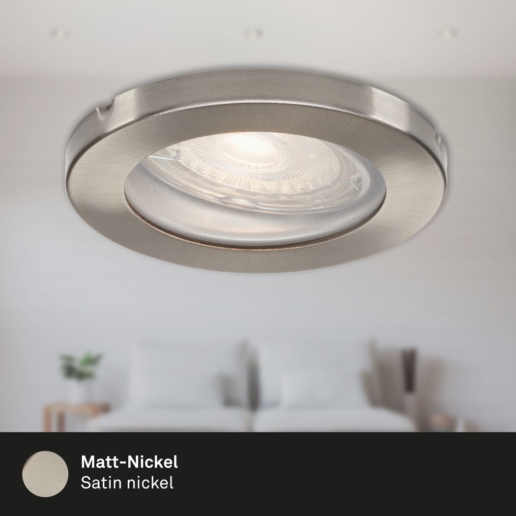 Einbauleuchtenset 'Kowali' 14,7 W 1200 lm warmweiß Ø 6,8 cm 3 Stück