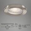 Einbauleuchtenset 'Kowali' 14,7 W 1200 lm warmweiß Ø 6,8 cm 3 Stück