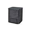 Komposter 'Thermo-Wood' anthrazit-braun 400 l mit Bodengitter, 72 x 72 x 90 cm