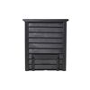 Komposter 'Thermo-Wood' anthrazit-braun 400 l mit Bodengitter, 72 x 72 x 90 cm