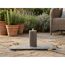 LED-Outdoorkerze 'Niumi' Metall greige Ø 8 x 15 cm