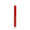 LED-Echtwachsstabkerzen 'Novita' rot Ø 2,2 x 21,5 cm, 2er-Set