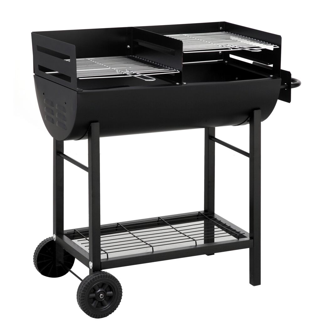 Grillfass 'Detroit' schwarz 94 x 92 x 43 cm