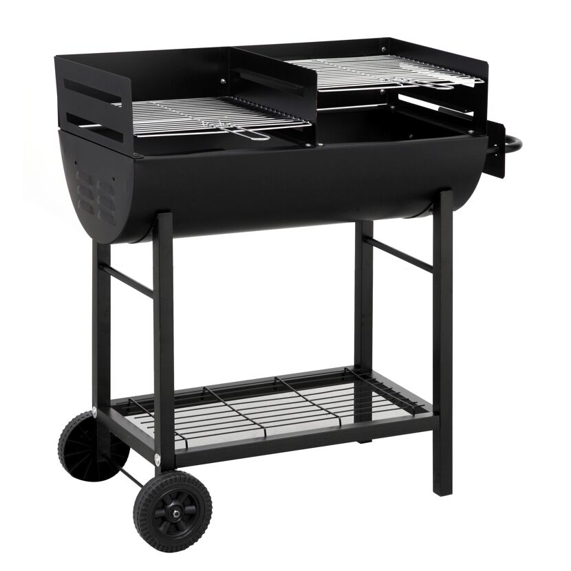 Grillfass 'Detroit' schwarz 94 x 92 x 43 cm