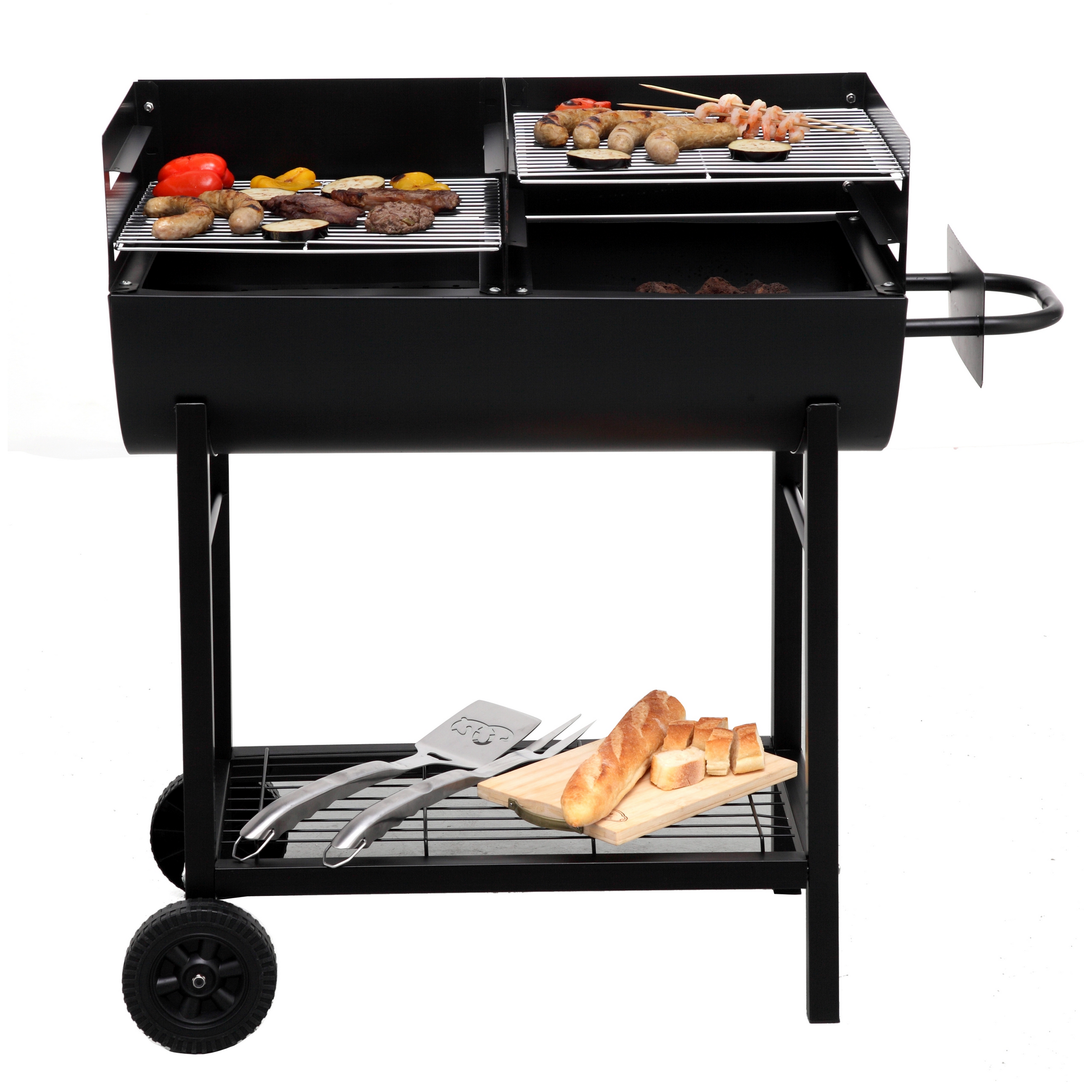 Grillfass 'Detroit' schwarz 94 x 92 x 43 cm
