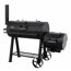Smoker- und Holzkohlegrill 'Milwaukee' schwarz 171 x 151 x 78,5 cm