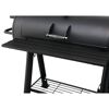 Smoker- und Holzkohlegrill 'Milwaukee' schwarz 171 x 151 x 78,5 cm