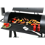 Smoker- und Holzkohlegrill 'Milwaukee' schwarz 171 x 151 x 78,5 cm