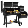 Smoker 'Massiv Indianapolis' schwarz 187 x 153 x 88 cm