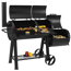 Smoker 'Massiv Indianapolis' schwarz 187 x 153 x 88 cm