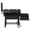 Smoker 'Massiv Indianapolis' schwarz 187 x 153 x 88 cm