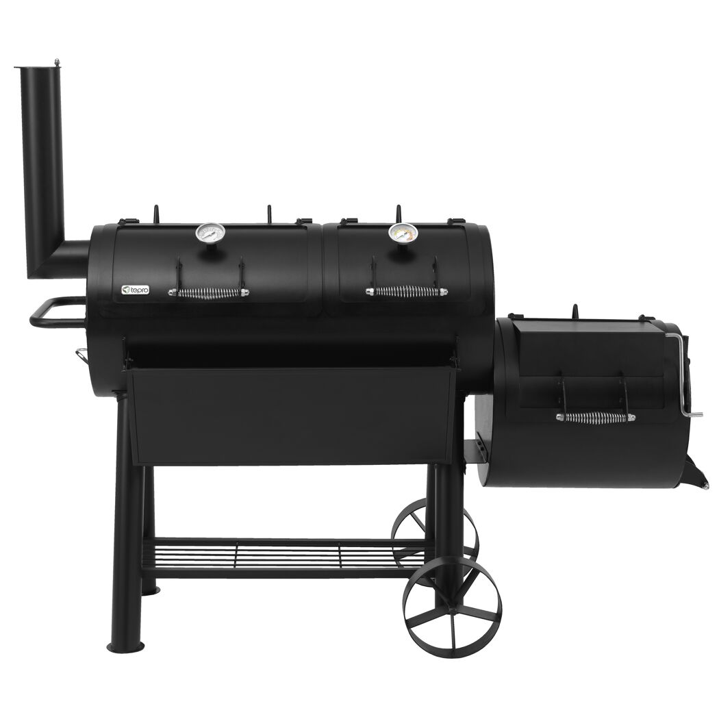 Smoker 'Massiv Indianapolis' schwarz 187 x 153 x 88 cm
