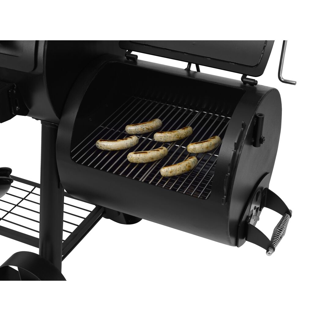 Smoker 'Massiv Indianapolis' schwarz 187 x 153 x 88 cm