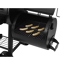 Smoker 'Massiv Indianapolis' schwarz 187 x 153 x 88 cm
