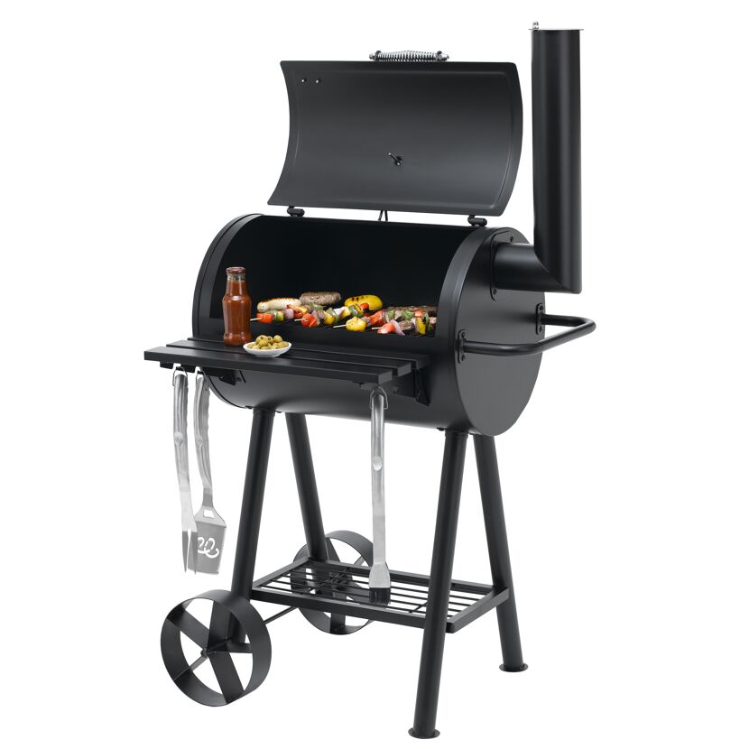 Grillfass 'Berkeley' schwarz 86 x 150 x 79 cm