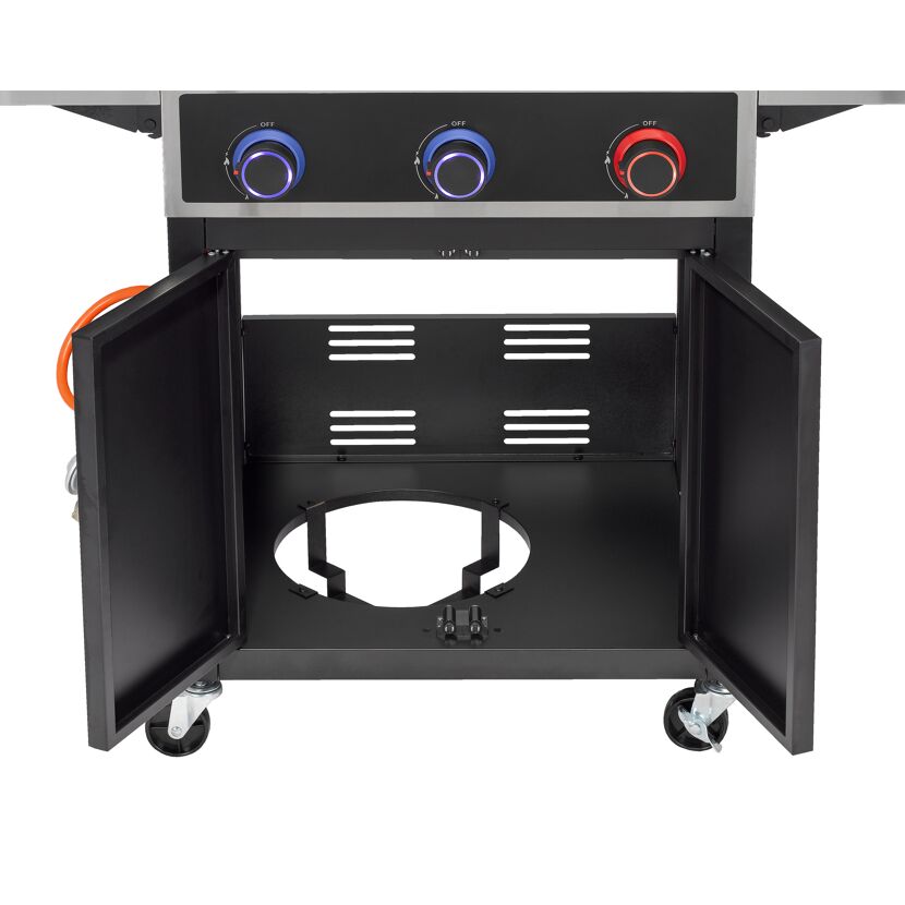Gasgrill 'Keansburg 3' schwarz/edelstahlfarben 128 x 114 x 63 cm