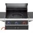 Gasgrill 'Keansburg 3' schwarz/edelstahlfarben 128 x 114 x 63 cm