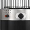 Gas-Feuerstelle 'Ventura' schwarz/silbern Ø 53 x 176 xm