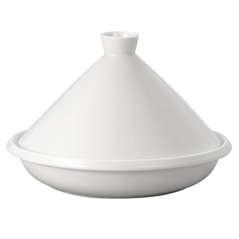 Tajine 'L' Keramik weiß 35 x 23,5 x 35 cm