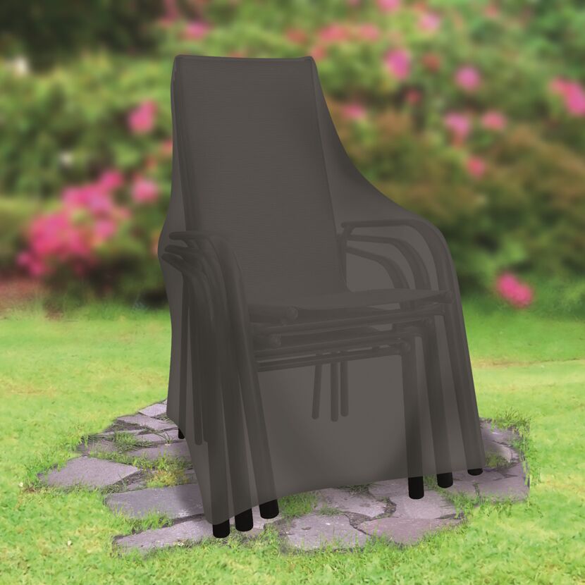 Abdeckhaube 'Universal' schwarz für Stapel-/Gartenstühle 65 x 65 x 150/110 cm (B x T x H)