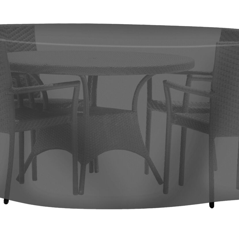 Abdeckhaube 'Universal' schwarz für Sitzgruppe rund groß Ø 320 x 95 cm