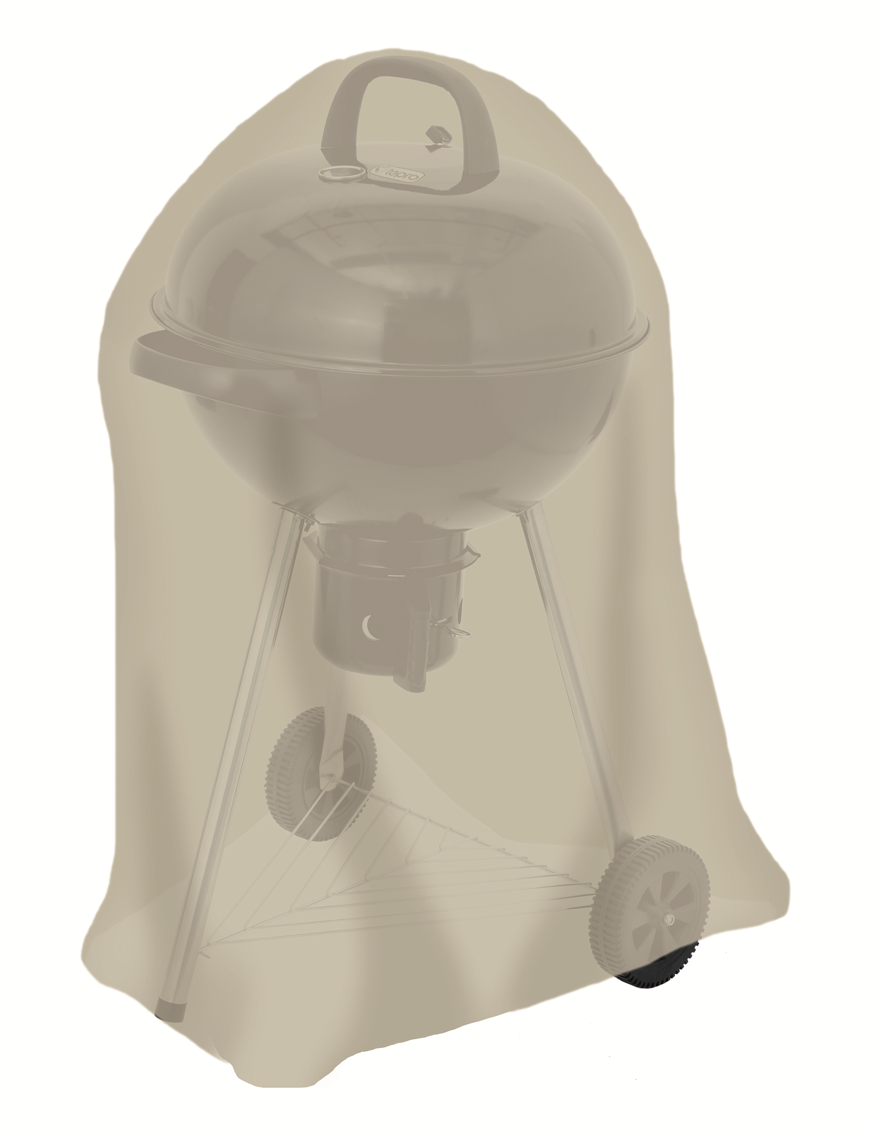 Abdeckhaube 'Universal' beige für Kugelgrill groß Ø 73 x 90 cm