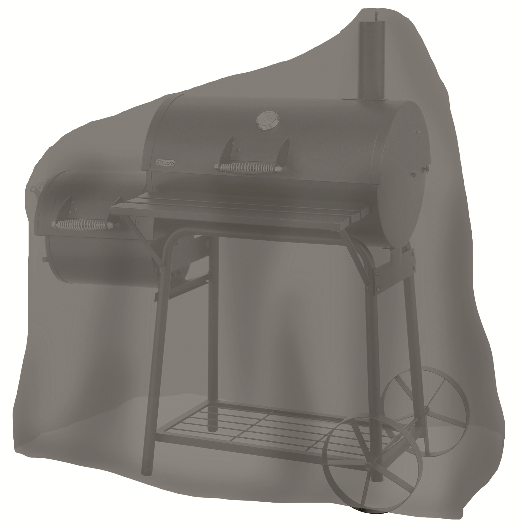 Abdeckhaube 'Universal' beige für Smoker mittel 125,7 x 119,4 x 73,7 cm