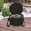 Tasche 'L' für Dutch-Oven edelstahlfarben/braun 41 x 28 x 41 cm