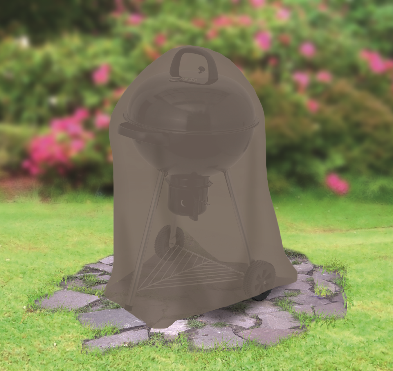 Abdeckhaube 'Universal' taupe für Kugelgrill klein Ø 57 x 85cm