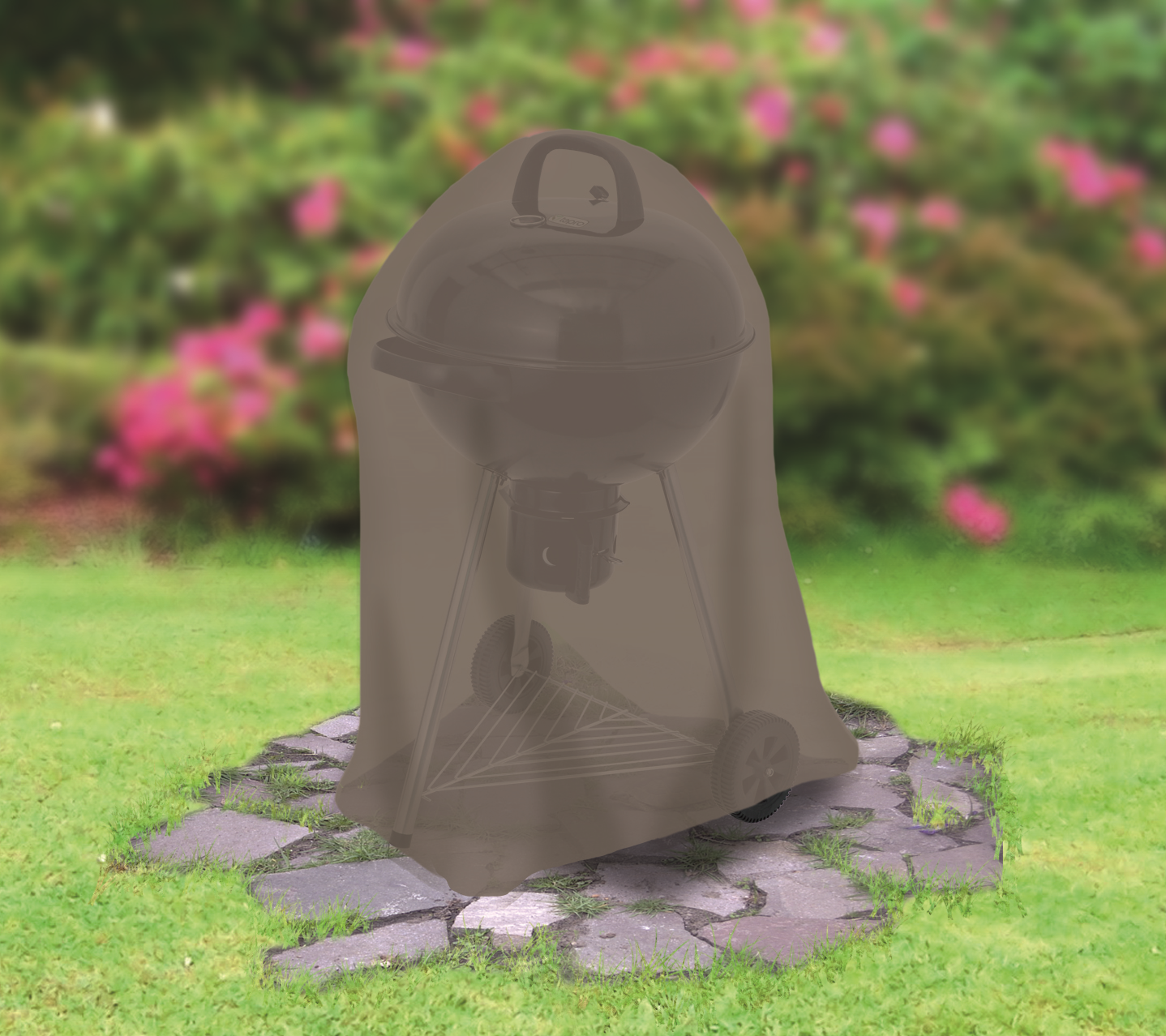 Abdeckhaube 'Universal' taupe für Kugelgrill groß Ø 73 x 90 cm